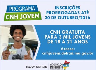 Detran-MA prorroga prazo de inscrição para o CNH Jovem
