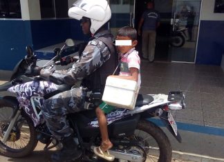 Polícia livra criança de surra, em casa, após roubo.
