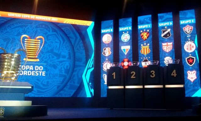 COPA DO NORDESTE 2017: Definidos os grupos da primeira fase