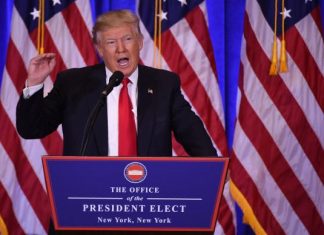 Donald Trump toma posse como o 45º presidente dos Estados Unidos