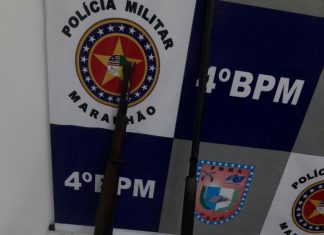 Polícia Militar do 4º BPM/Balsas apreende fuzis 7.62