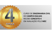 O curso de Engenharia Civil da UFMA Campus Balsas obtém conceito 4 em avaliação do MEC