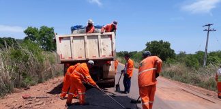 Obras de melhoramento da MA 006 são intensificadas para garantir a trafegabilidade na rodovia