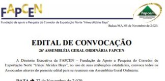 EDITAL DE CONVOCAÇÃO PARA A 26ª ASSEMBLEIA GERAL ORDINÁRIA FAPCEN