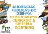Audiências públicas do ZEE Bioma Cerrado e Sistema Costeiro acontecem apartir desta quarta-feira