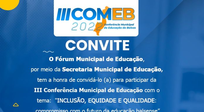 Secretário de Educação convida a população para o III COMEB 2022