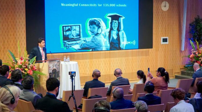 Na Suécia, Juscelino Filho fala sobre inclusão digital brasileira