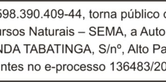 Requerimento de Autorização para Perfuração de Poço Tubular