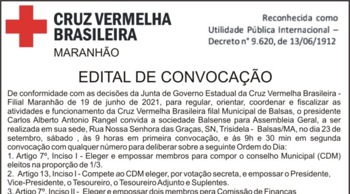 EDITAL DE CONVOCAÇÃO