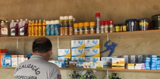 Operação da Aged apreende agrotóxicos ilegais em estabelecimento comercial em Riachão/MA