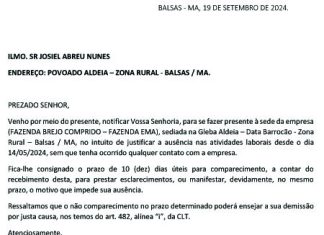 NOTIFICAÇÃO