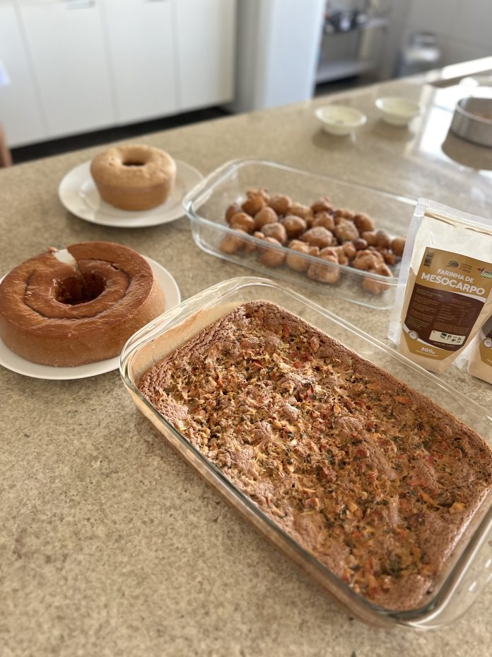 Comida preparada com Farinha do Mesocarpo