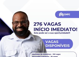 Terminam, nesta quarta-feira, as inscrições para 276 vagas na CMPC Industrial, em São Luís