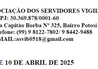 EDITAL DE ELEIÇÕES 2025: ASSOCIAÇÃO DOS SERVIDORES VIGILANTES DE BALSAS