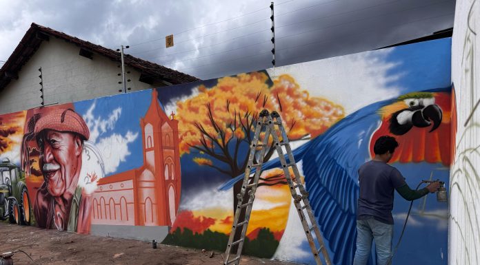 Felipe Crispim representa Balsas em edital inédito de grafite promovido pelo Governo do Maranhão