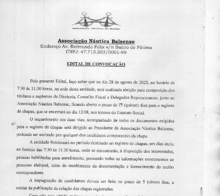 Edital de Convocação
